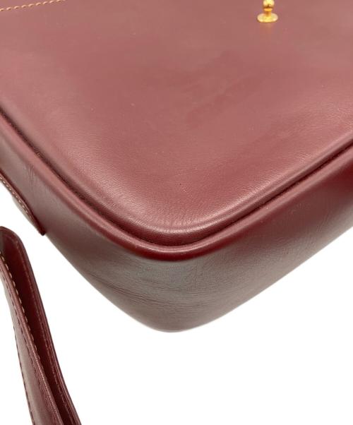 Cartier（カルティエ）Cartier (カルティエ) ショルダーバッグ マストライン ボルドーの古着・服飾アイテム