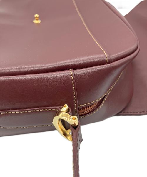 Cartier（カルティエ）Cartier (カルティエ) ショルダーバッグ マストライン ボルドーの古着・服飾アイテム