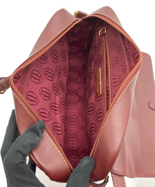 Cartier（カルティエ）Cartier (カルティエ) ショルダーバッグ マストライン ボルドーの古着・服飾アイテム