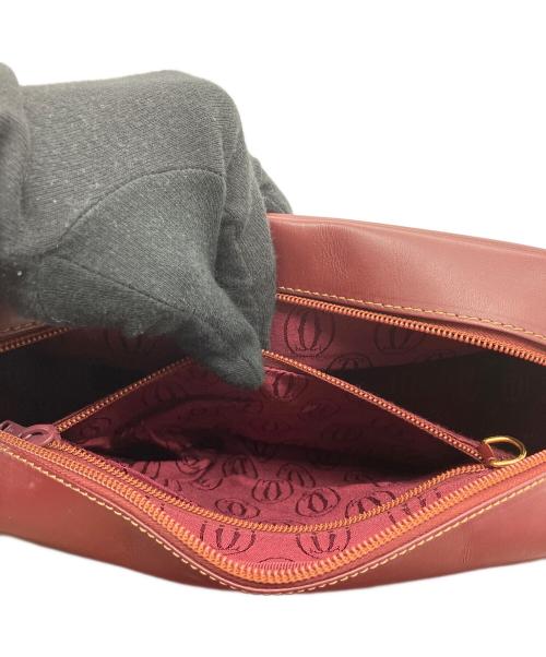 Cartier（カルティエ）Cartier (カルティエ) ショルダーバッグ マストライン ボルドーの古着・服飾アイテム