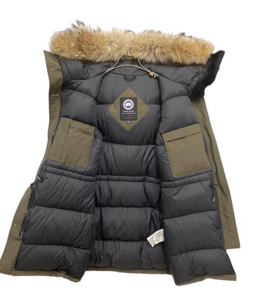CANADA GOOSE（カナダグース）CANADA GOOSE (カナダグース) フーデッドジャケット オリーブ×ブラック サイズ:Mの古着・服飾アイテム
