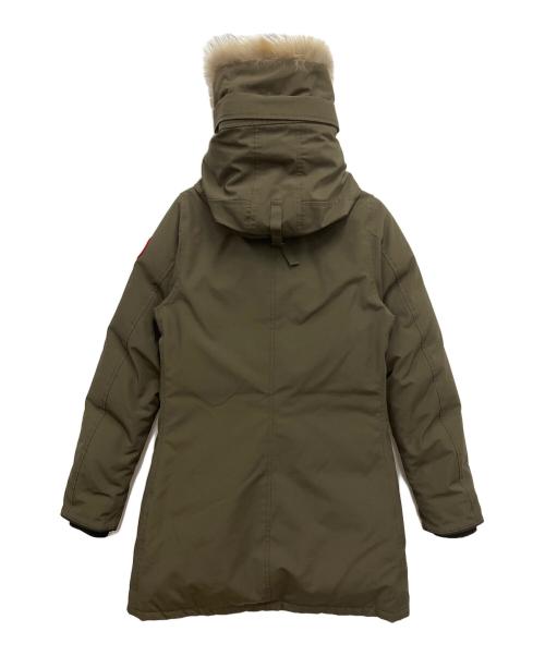 CANADA GOOSE（カナダグース）CANADA GOOSE (カナダグース) フーデッドジャケット オリーブ×ブラック サイズ:Mの古着・服飾アイテム