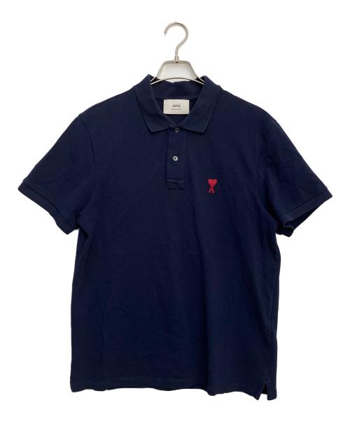 ami（アミ）ami (アミ) ポロシャツ ネイビー サイズ:Lの古着・服飾アイテム