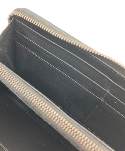 BOTTEGA VENETA（ボッテガベネタ）BOTTEGA VENETA (ボッテガベネタ) ラウンドファスナー財布 イントレチャート ブラックの古着・服飾アイテム