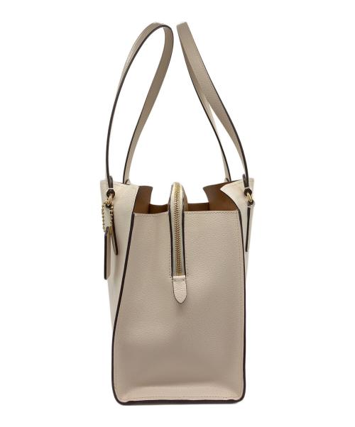 COACH（コーチ）COACH (コーチ) トートバッグ テイタム キャリーオール ベージュ×ブラウンの古着・服飾アイテム