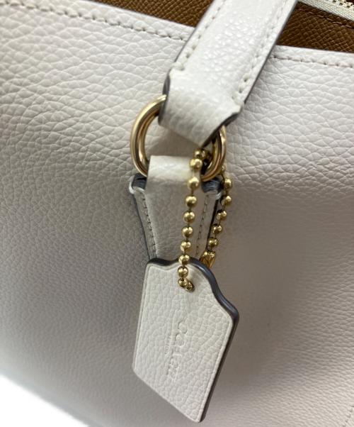COACH（コーチ）COACH (コーチ) トートバッグ テイタム キャリーオール ベージュ×ブラウンの古着・服飾アイテム