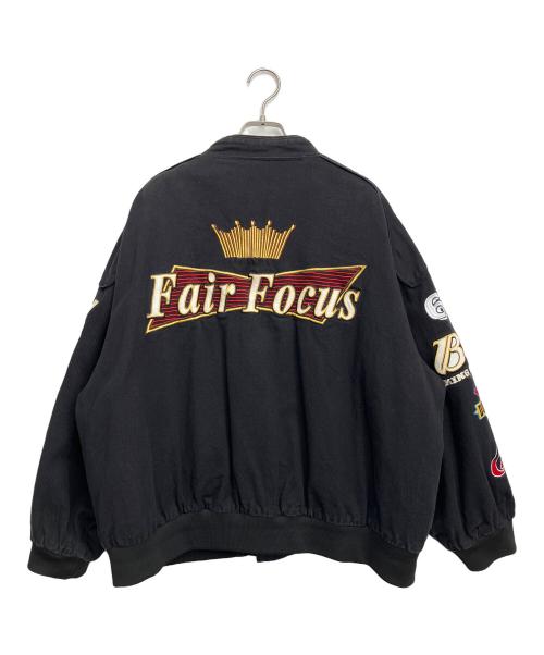 FAIR FOCUS（フェアフォーカス）FAIR FOCUS (フェアフォーカス) レーシングブルゾン ブラック サイズ:XLの古着・服飾アイテム