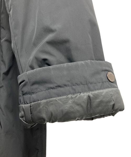 BURBERRY（バーバリー）BURBERRY (バーバリー) ナイロンフーデッドコート ブラック×ホワイト サイズ:48の古着・服飾アイテム