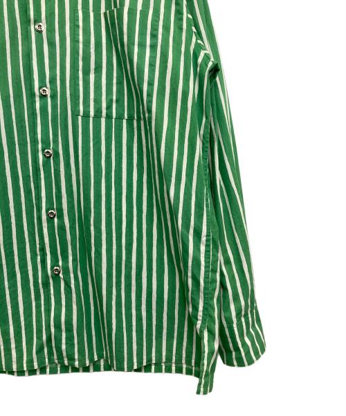 marimekko（マリメッコ）marimekko (マリメッコ) 長袖シャツ グリーン×ホワイト サイズ:Sの古着・服飾アイテム