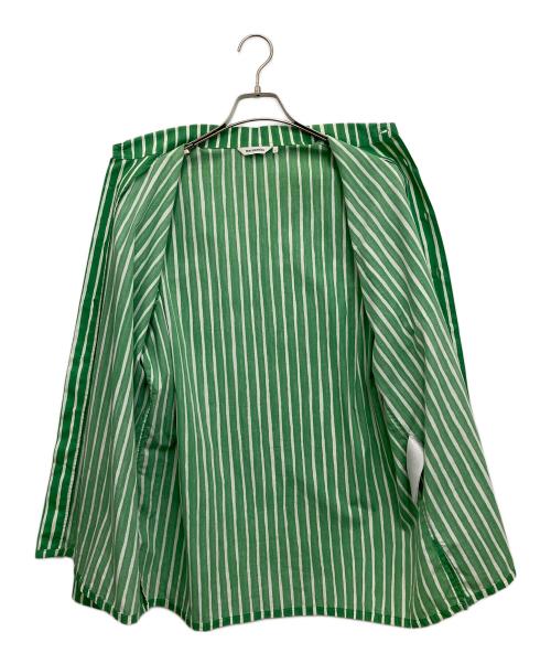 marimekko（マリメッコ）marimekko (マリメッコ) 長袖シャツ グリーン×ホワイト サイズ:Sの古着・服飾アイテム