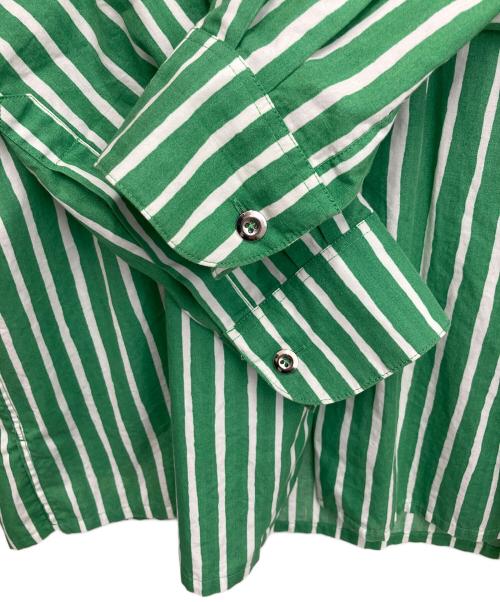 marimekko（マリメッコ）marimekko (マリメッコ) 長袖シャツ グリーン×ホワイト サイズ:Sの古着・服飾アイテム