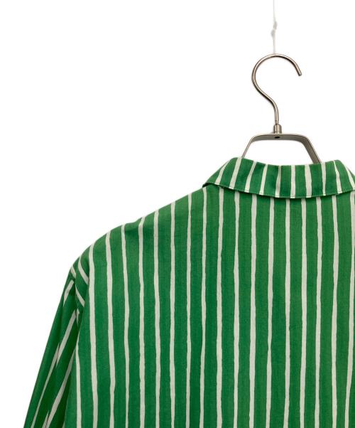 marimekko（マリメッコ）marimekko (マリメッコ) 長袖シャツ グリーン×ホワイト サイズ:Sの古着・服飾アイテム
