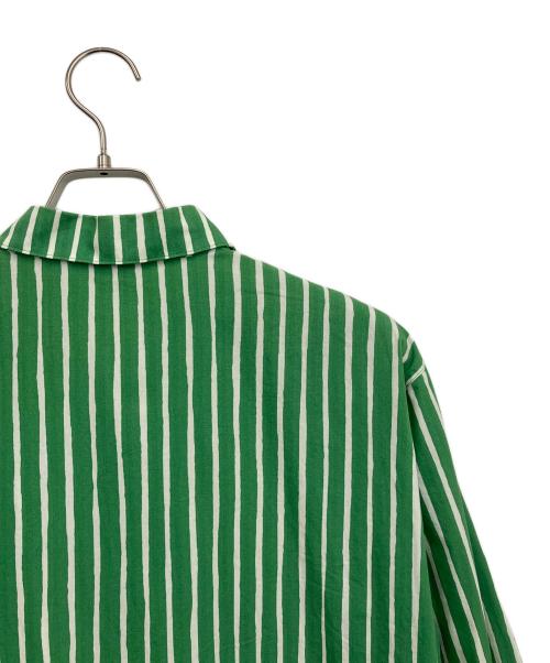 marimekko（マリメッコ）marimekko (マリメッコ) 長袖シャツ グリーン×ホワイト サイズ:Sの古着・服飾アイテム