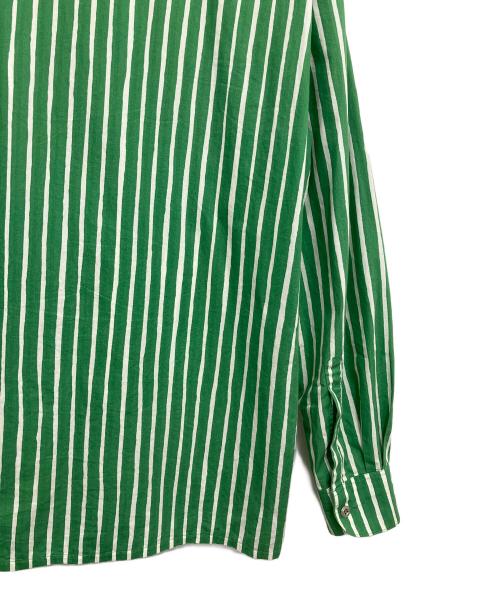 marimekko（マリメッコ）marimekko (マリメッコ) 長袖シャツ グリーン×ホワイト サイズ:Sの古着・服飾アイテム