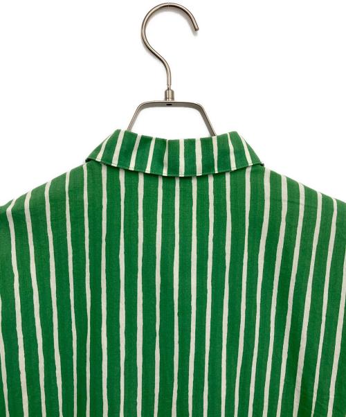 marimekko（マリメッコ）marimekko (マリメッコ) 長袖シャツ グリーン×ホワイト サイズ:Sの古着・服飾アイテム