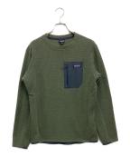 Patagoniaパタゴニア）の古着「R1エアクルーカットソー」｜カーキ