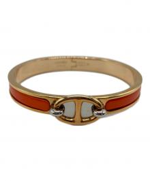 HERMES（エルメス）の古着「バングル　ミニクリックシェーヌダンクル」｜オレンジ×ゴールド