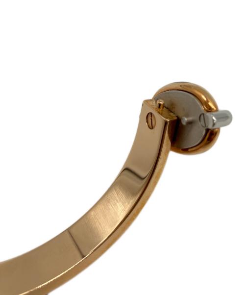 HERMES（エルメス）HERMES (エルメス) バングル　ミニクリックシェーヌダンクル オレンジ×ゴールドの古着・服飾アイテム