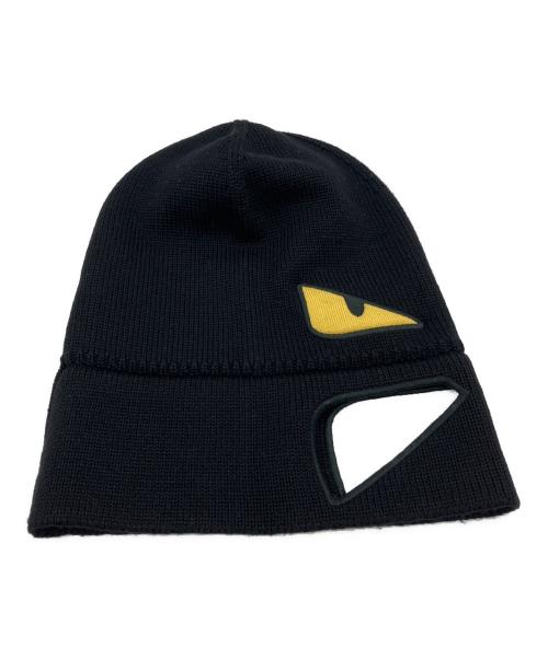 FENDI（フェンディ）FENDI (フェンディ) ニットキャップ ブラックの古着・服飾アイテム