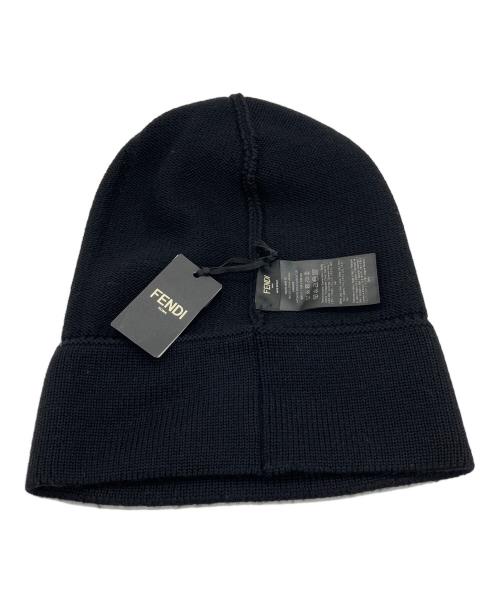 FENDI（フェンディ）FENDI (フェンディ) ニットキャップ ブラックの古着・服飾アイテム