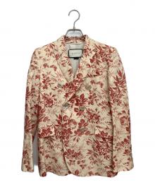 GUCCI（グッチ）の古着「テーラードジャケット」｜アイボリー×レッド