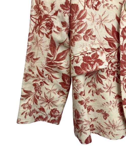 GUCCI（グッチ）GUCCI (グッチ) テーラードジャケット アイボリー×レッド サイズ:36の古着・服飾アイテム