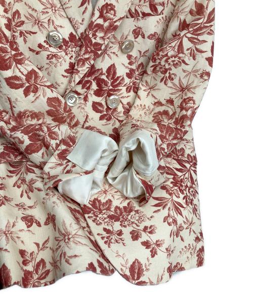 GUCCI（グッチ）GUCCI (グッチ) テーラードジャケット アイボリー×レッド サイズ:36の古着・服飾アイテム