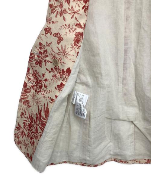 GUCCI（グッチ）GUCCI (グッチ) テーラードジャケット アイボリー×レッド サイズ:36の古着・服飾アイテム