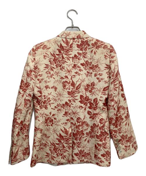 GUCCI（グッチ）GUCCI (グッチ) テーラードジャケット アイボリー×レッド サイズ:36の古着・服飾アイテム