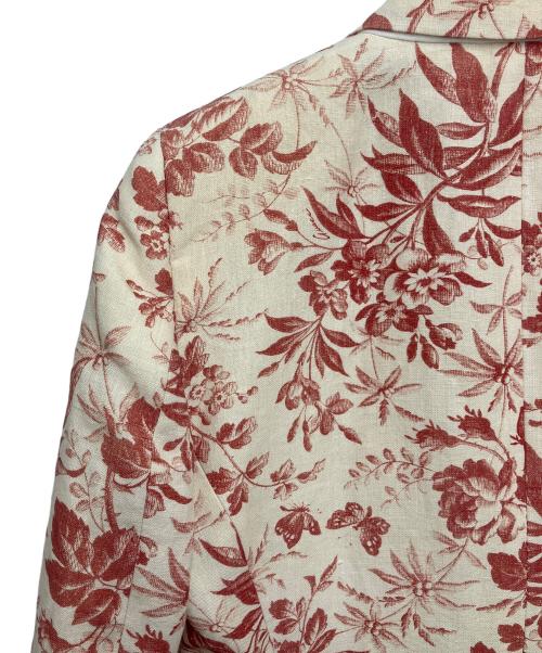 GUCCI（グッチ）GUCCI (グッチ) テーラードジャケット アイボリー×レッド サイズ:36の古着・服飾アイテム
