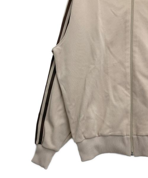 adidas（アディダス）adidas (アディダス) 	80s トレフォイルロゴ後期 デサント ベージュ×ブラウン サイズ:Mの古着・服飾アイテム