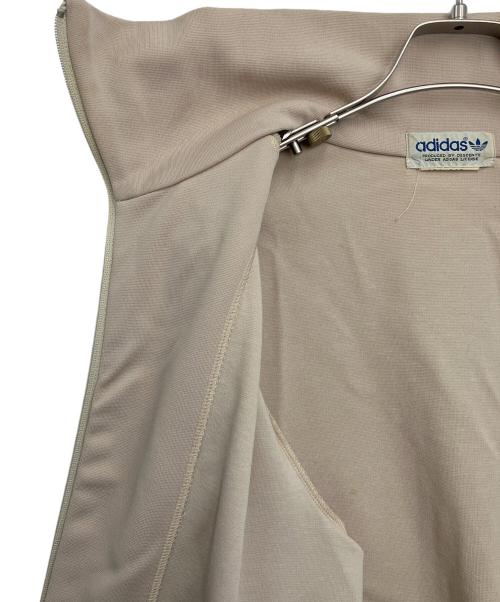 adidas（アディダス）adidas (アディダス) 	80s トレフォイルロゴ後期 デサント ベージュ×ブラウン サイズ:Mの古着・服飾アイテム
