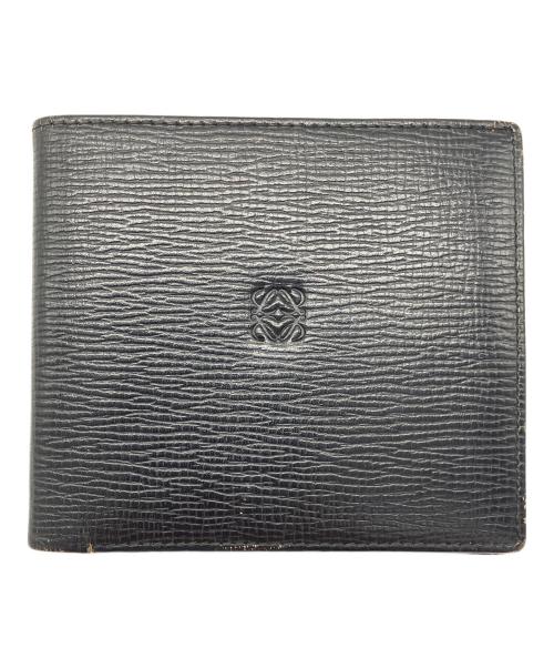 LOEWE（ロエベ）LOEWE (ロエベ) 2つ折り財布 アナグラム ブラックの古着・服飾アイテム