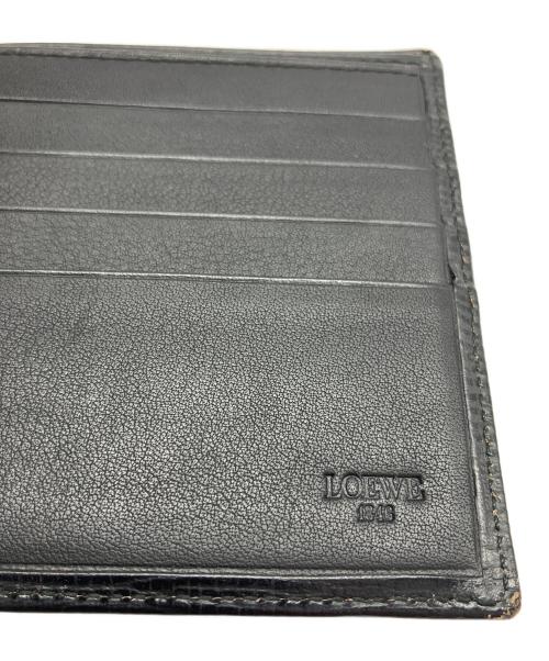 LOEWE（ロエベ）LOEWE (ロエベ) 2つ折り財布 アナグラム ブラックの古着・服飾アイテム