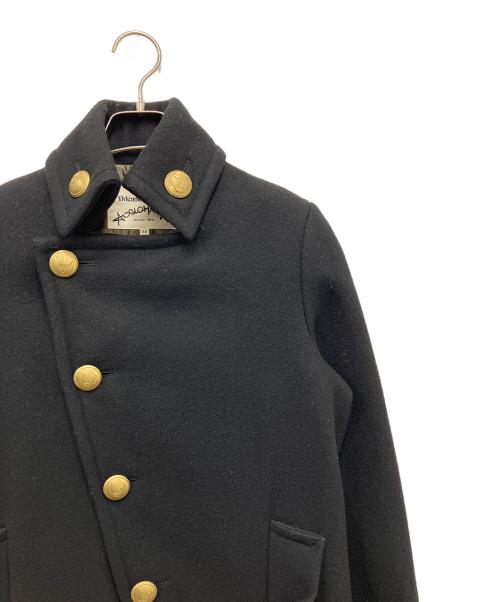 Vivienne Westwood（ヴィヴィアンウエストウッド）Vivienne Westwood (ヴィヴィアンウエストウッド) メルトンコート ブラック サイズ:38の古着・服飾アイテム