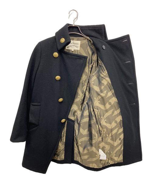 Vivienne Westwood（ヴィヴィアンウエストウッド）Vivienne Westwood (ヴィヴィアンウエストウッド) メルトンコート ブラック サイズ:38の古着・服飾アイテム