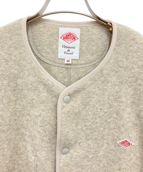 DANTON（ダントン）DANTON (ダントン) ノーカラーフリースジャケット ベージュ サイズ:40の古着・服飾アイテム
