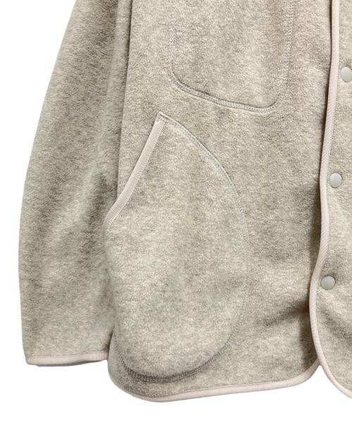 DANTON（ダントン）DANTON (ダントン) ノーカラーフリースジャケット ベージュ サイズ:40の古着・服飾アイテム
