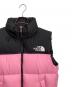 中古・古着 THE NORTH FACE (ザ ノース フェイス) ダウンジャケット ピンク×ブラック サイズ:S：15000円