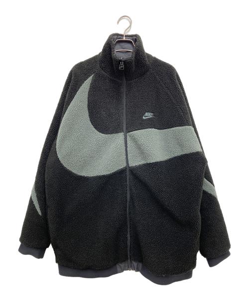 NIKE（ナイキ）NIKE (ナイキ) ボアジャケット ブラック×グレー サイズ:Mの古着・服飾アイテム