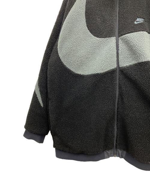 NIKE（ナイキ）NIKE (ナイキ) ボアジャケット ブラック×グレー サイズ:Mの古着・服飾アイテム
