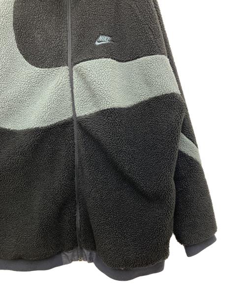 NIKE（ナイキ）NIKE (ナイキ) ボアジャケット ブラック×グレー サイズ:Mの古着・服飾アイテム
