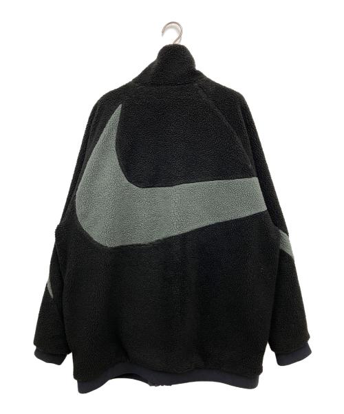 NIKE（ナイキ）NIKE (ナイキ) ボアジャケット ブラック×グレー サイズ:Mの古着・服飾アイテム