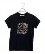 GIVENCHYジバンシィ）の古着「半袖カットソー」｜ブラック×ピンク