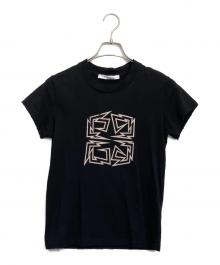 GIVENCHY（ジバンシィ）の古着「半袖カットソー」｜ブラック×ピンク