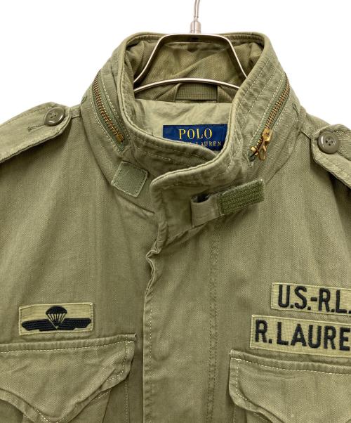 POLO RALPH LAUREN（ポロ・ラルフローレン）POLO RALPH LAUREN (ポロ・ラルフローレン) ミリタリージャケット オリーブ サイズ:Mの古着・服飾アイテム