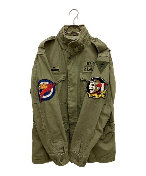 POLO RALPH LAUREN（ポロ・ラルフローレン）POLO RALPH LAUREN (ポロ・ラルフローレン) ミリタリージャケット オリーブ サイズ:Mの古着・服飾アイテム