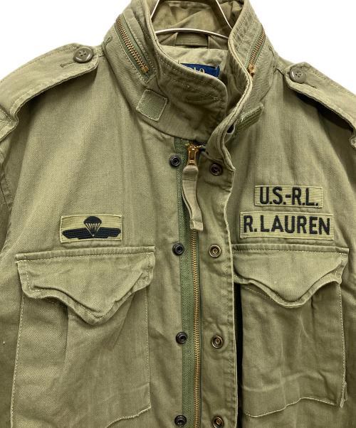 POLO RALPH LAUREN（ポロ・ラルフローレン）POLO RALPH LAUREN (ポロ・ラルフローレン) ミリタリージャケット オリーブ サイズ:Mの古着・服飾アイテム