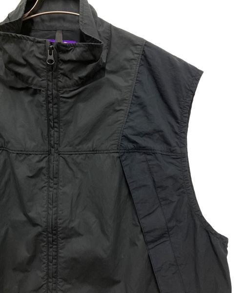 THE NORTHFACE PURPLELABEL（ザ・ノースフェイス パープルレーベル）THE NORTHFACE PURPLELABEL (ザ・ノースフェイス パープルレーベル) Brushed Weather Mountain Wind Vest ブラック サイズ:XLの古着・服飾アイテム