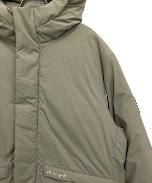 Snow peak（スノーピーク）snow peak (スノーピーク) ダウンジャケット オリーブ サイズ:Lの古着・服飾アイテム